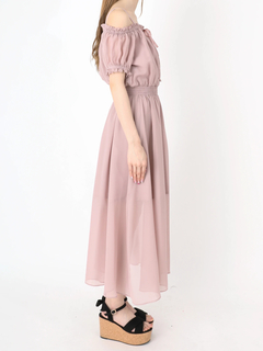 2WAYシフォンマキシワンピース