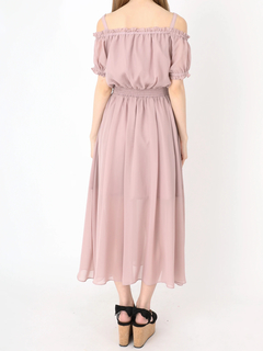 2WAYシフォンマキシワンピース