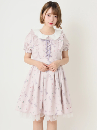 SALE *maje* レースフリルレイヤーワンピース XS-Lサイズあり【SETTAN/セッタン】フラワーレース/ フリル