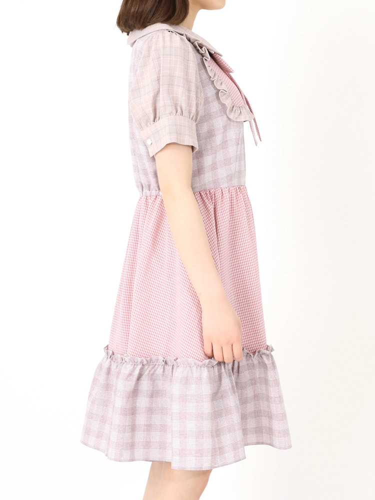 【かわいい⭐Ank Rouge】緑　黒チュールワンピース　サイズM かわいい⭐Ank Rouge】緑 黒チュールワンピース サイズM ワンピース
