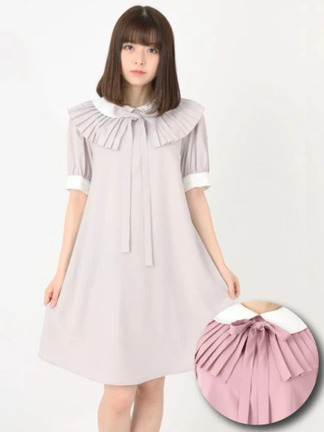 プリーツカラーワンピース - Ank Rouge(アンクルージュ)のワンピース