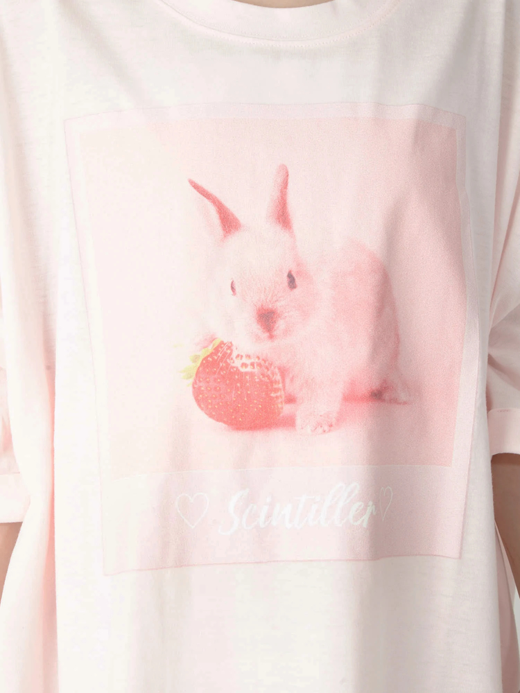 うさぎプリントワンピース　クリーム色 PINK HOUSE｜チューリップうさぎプリントワンピース | Rakuten