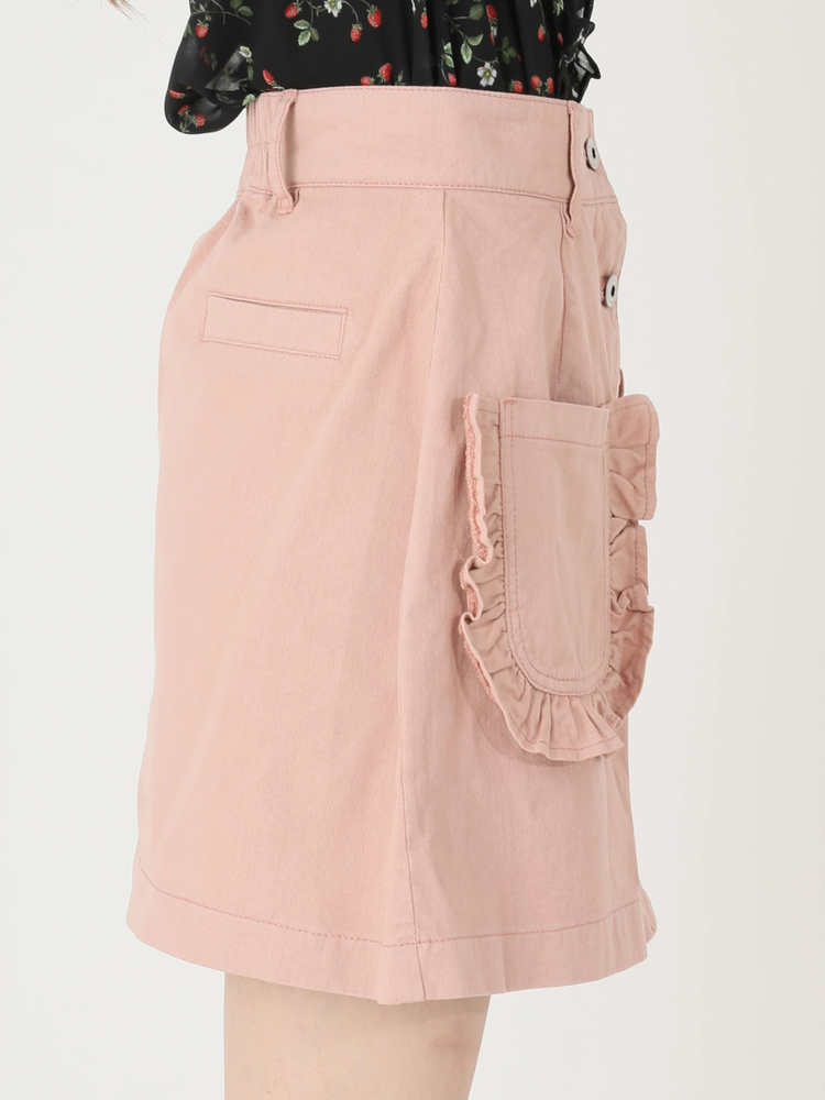 AVENCHUMU ピンク フリル ミニスカート AVENCHUMU スカート My only Doll frill skirt : ZOZOTOWN Yahoo!店