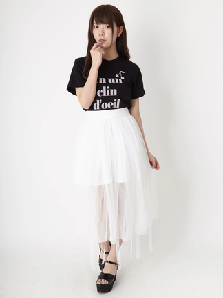 blackup コルチーズアンバランスレーススカート blackup コルチーズアンバランスレーススカート Blackup