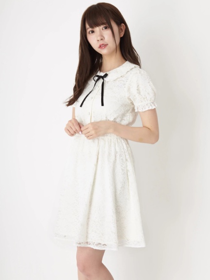 レースパフスリーブワンピース Ank Rouge アンクルージュ のワンピース ファッション通販 Ailand アイランド