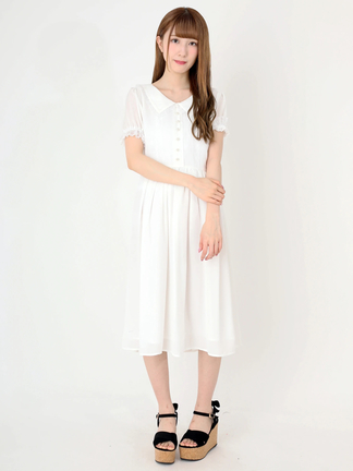 クラシックジョーゼットロングワンピース - Ank Rouge(アンクルージュ