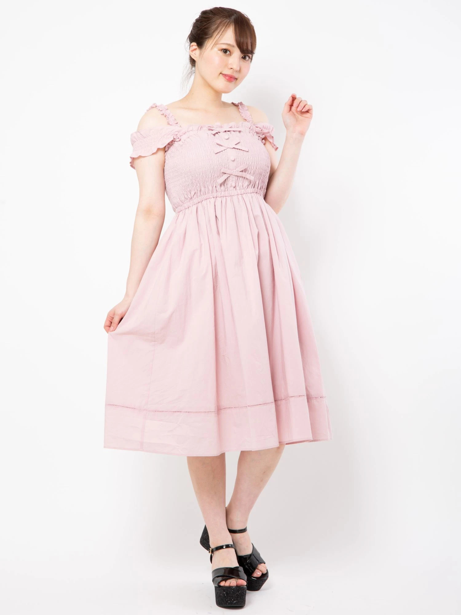 イエナ rouge paris ルージュ　キャミワンピース　ひざ丈ワンピース イエナ prouge paris ルージュ キャミワンピース ひざ丈