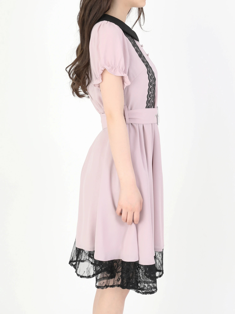 レース切り替えベルトOP - Ank Rouge(アンクルージュ)のワンピース