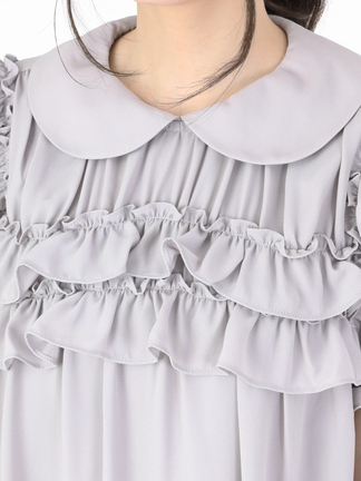 Aラインフリルワンピース - Ank Rouge(アンクルージュ)のワンピース