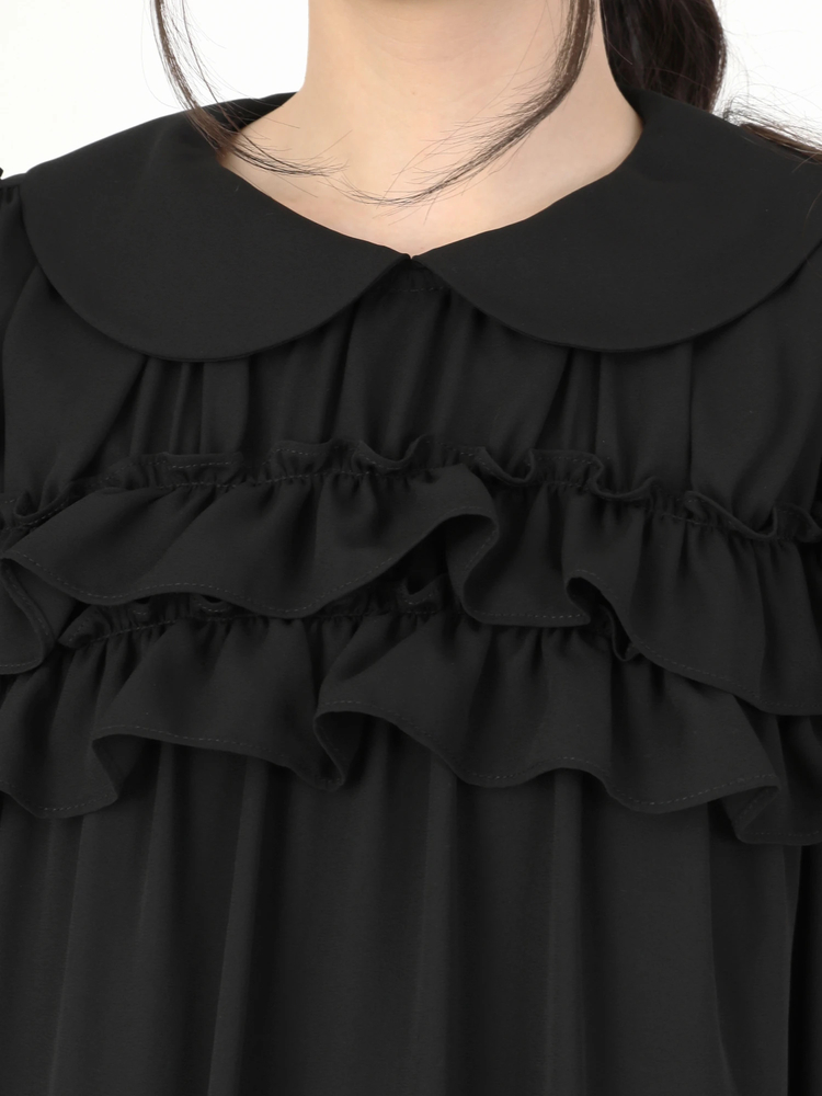 Aラインフリルワンピース - Ank Rouge(アンクルージュ)のワンピース