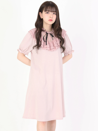 ♡Ank Rouge 明日カノ フリルプルオーバー スウェットワンピース♡ ♡Ank Rouge 明日カノ フリルプルオーバー スウェットワンピース