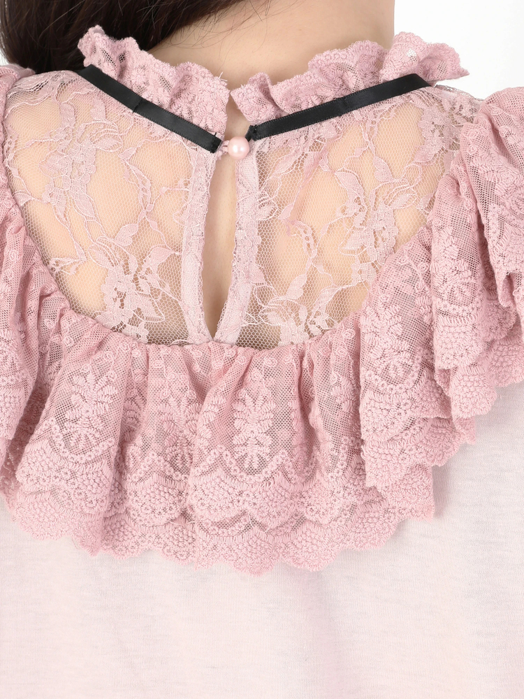 フリルレース切り替えカットワンピース - Ank Rouge(アン フリルレース切り替えカットワンピース - Ank Rouge(アン