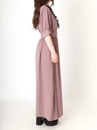 レース切替マキシワンピース ラッフルレース切替マキシ / GRACE CONTINENTAL | GRACE