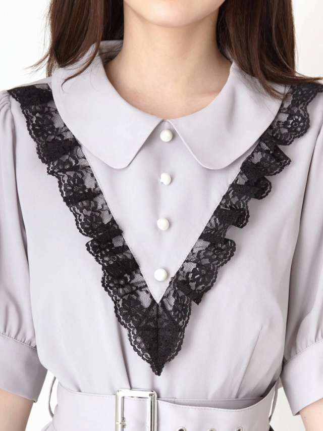 レース切り替えマキシワンピース - Ank Rouge(アンクルージュ)のマキシ  