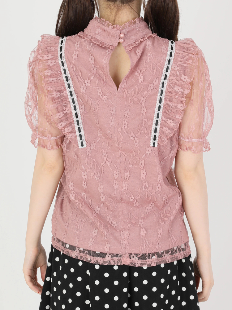 ハシゴレースTOPS - Ank Rouge(アンクルージュ)のTシャツ・カットソー