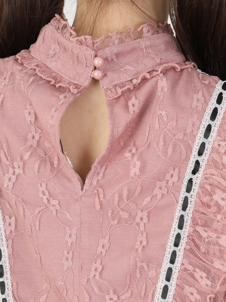 ハシゴレースTOPS - Ank Rouge(アンクルージュ)のTシャツ・カットソー