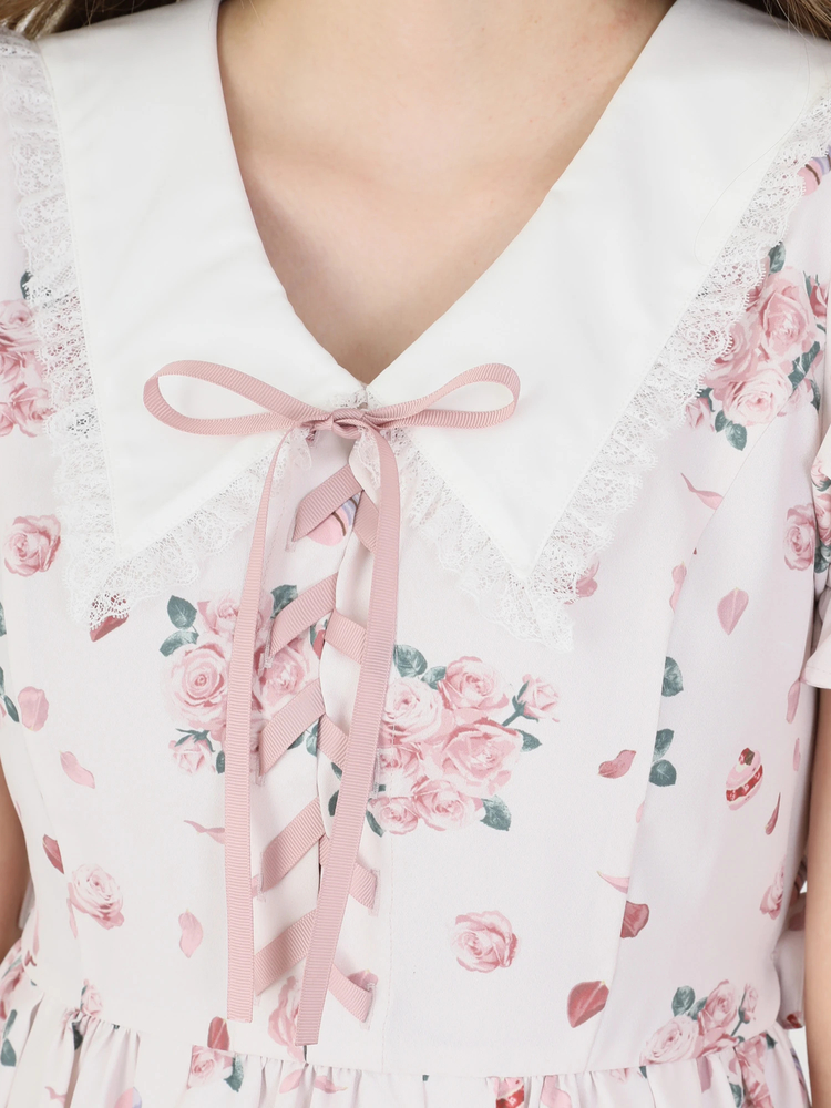 RosyMacaronスピンドルワンピース - Ank Rouge(アンクルージュ)の