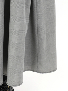 グレンチェックロングワンピース