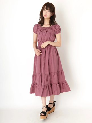 marai フレアワンピース ロングワンピース シャツワンピース