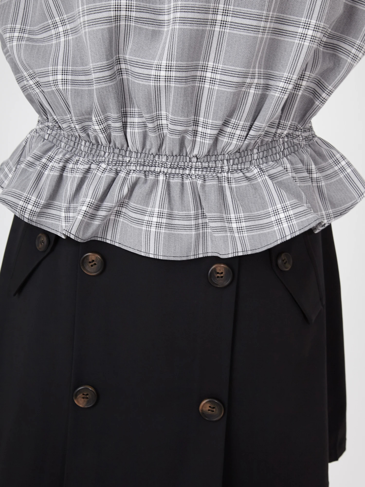 レース切り替えブラウス - Ank Rouge(アンクルージュ)のシャツ