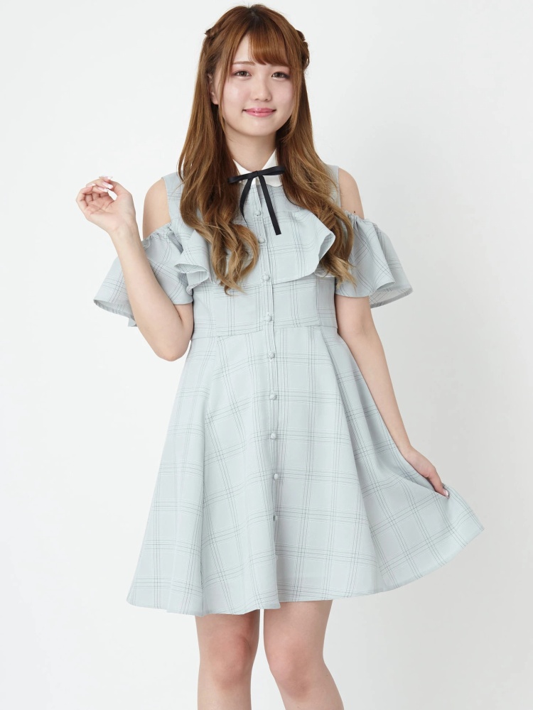 肩開きシャツワンピース Ank Rouge アンクルージュ のシャツワンピ ファッション通販 Ailand アイランド