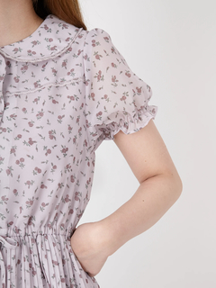 PetitRoseプリーツシフォンワンピース