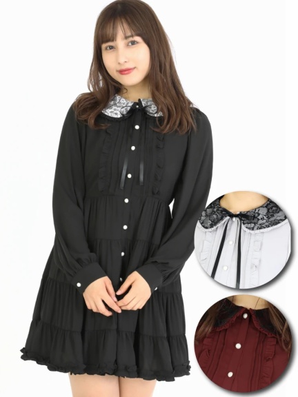 レースティアードワンピース Ank Rouge アンクルージュ のワンピース ファッション通販 Ailand アイランド