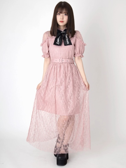 ハートパールバックルレースワンピース Ank Rouge アンクルージュ のマキシワンピ ファッション通販 Ailand アイランド