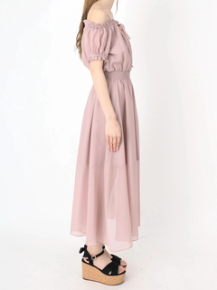 2Wayシフォンマキシワンピース