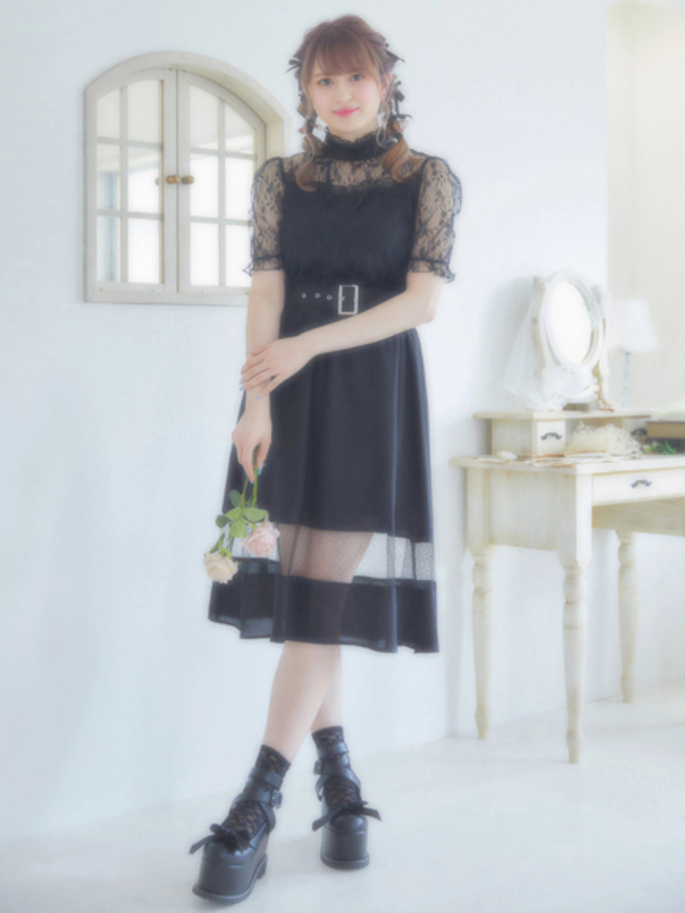 アンクルージュ トップス お洒落 おしゃれ レディース カットソー レース ア レースTOPS - Ank Rouge(アンクルージュ)のTシャツ・カットソー