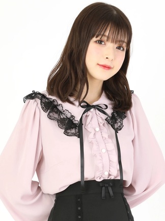 ほぼ新品❤️ Cygne フリルセーラーブラウス ピンク Andree コットン レースフリルセーラーブラウス - Ank Rouge(アンクルージュ)の