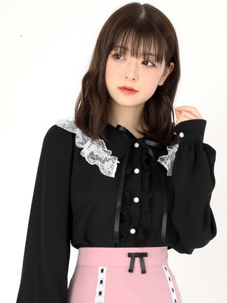 レースフリルセーラーブラウス - Ank Rouge(アンクルージュ)の