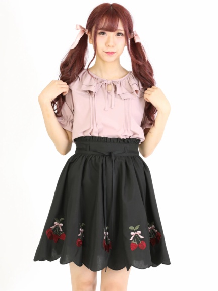 ストロベリーエンブロイダリースカート Ank Rouge アンクルージュ のスカート ファッション通販 Ailand アイランド