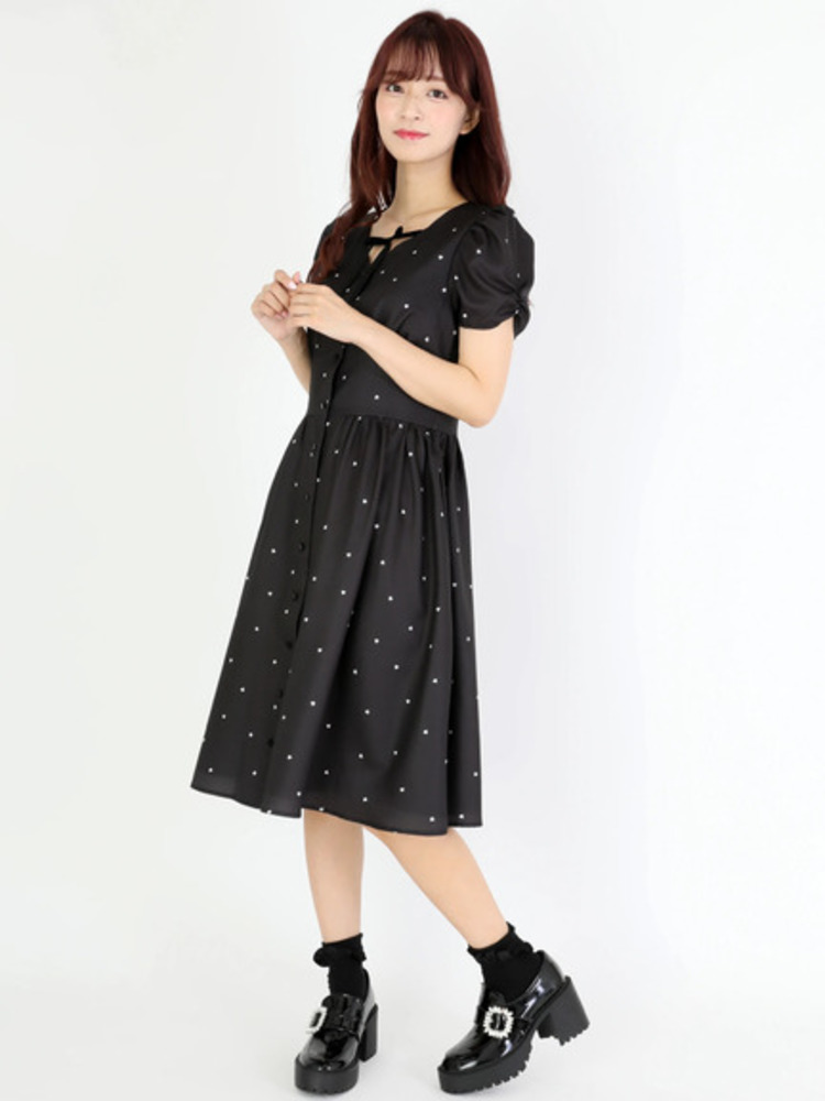 もあ　美品ランバンワンピース40 B&WワンピースL もあ様専用 美品ランバンワンピース40 B&WワンピースL