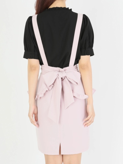フリルエプロンタイトスカート - Ank Rouge(アンクルージュ)のスカート｜ファッション通販 Ailand（アイランド）