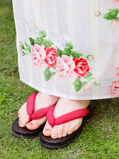 RoseStripe浴衣SET