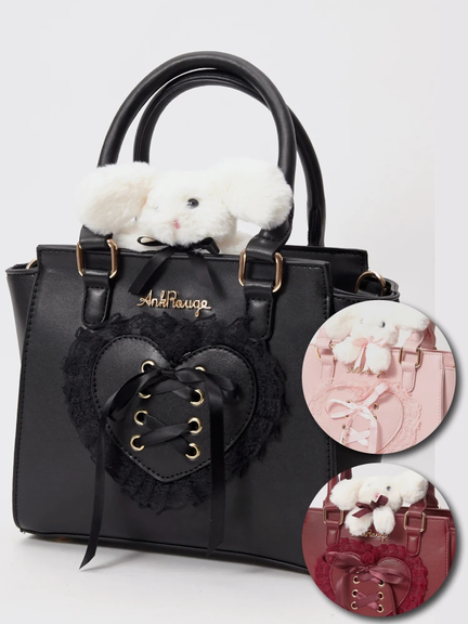 うさちゃん付き合皮 BAG(ピンク)
