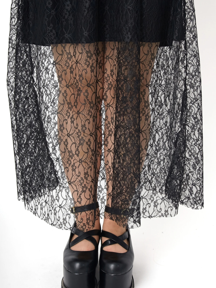 スカーフ付きレトロレースワンピース - Ank Rouge(アン