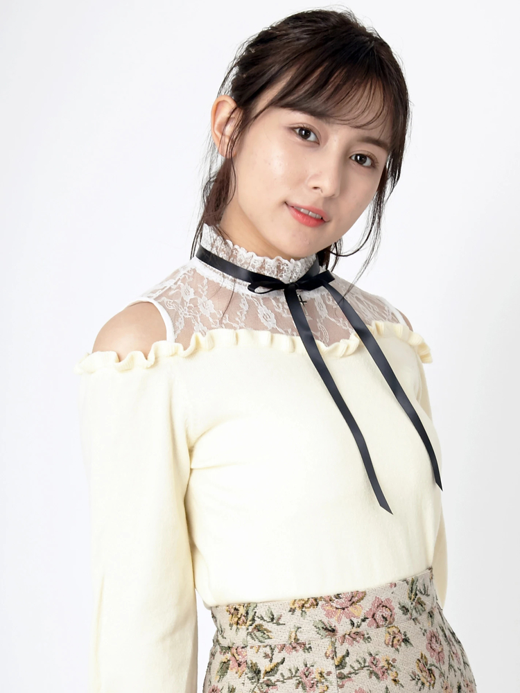 レース切り替えニット - Ank Rouge(アンクルージュ)のニット