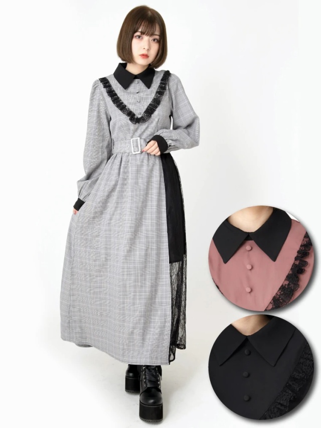 レース切り替えマキシワンピース - Ank Rouge(アンクルージュ)のマキシ  