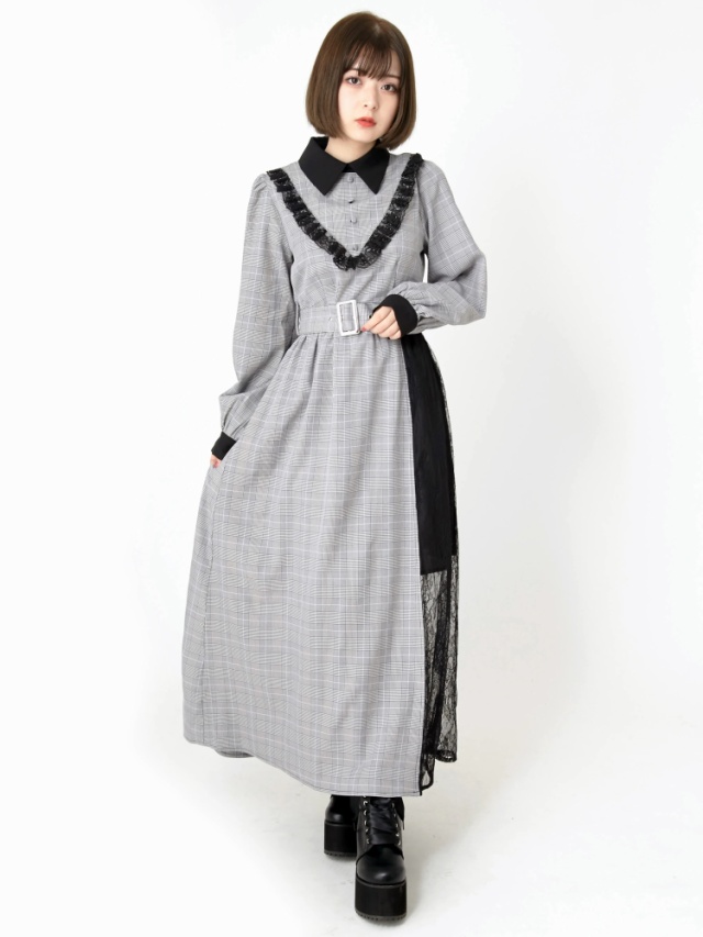 レース切り替えマキシワンピース - Ank Rouge(アンクルージュ)のマキシ  