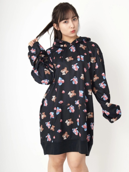 ストロベリーレトロベアbigパーカー Ank Rouge アンクルージュ のパーカ ファッション通販 Ailand アイランド