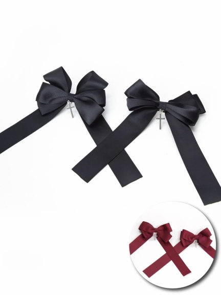 クロスチャームリボンバレッタ Ank Rouge アンクルージュ のヘッドアクセ ファッション通販 Ailand アイランド クロスチャームリボンバレッタ Ank Rouge アンクルージュ のヘッドアクセ ファッション通販 Ailand アイランド