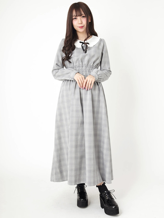 【訳あり】ANDREA&Co. フリル　プリーツ　シースルー　ロングワンピース RibbonToeShoseレースアップフリルワンピース - Ank Rouge(アン