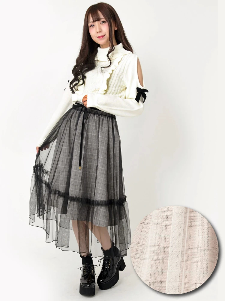 レア！新品*Enchantilly*QueenBunnyスカート＋カチューシャ Halloween cat ねこ助コラボ メイドカチューシャ（ピンク）【10