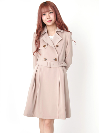 Ameri（アメリ）の「VARIOUS BACK PLEATS TRENCH（トレンチ