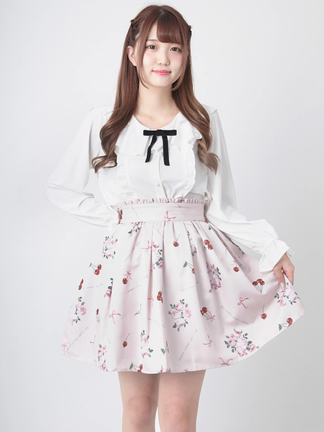 Ank Rouge アンクルージュ CherryBerryJSK CherryTeddy JSK - Ank Rouge(アンクルージュ)のワンピース
