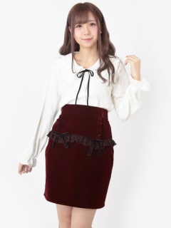 Maid Likeベロアタイトスカート - Ank Rouge(アンクルージュ)の  