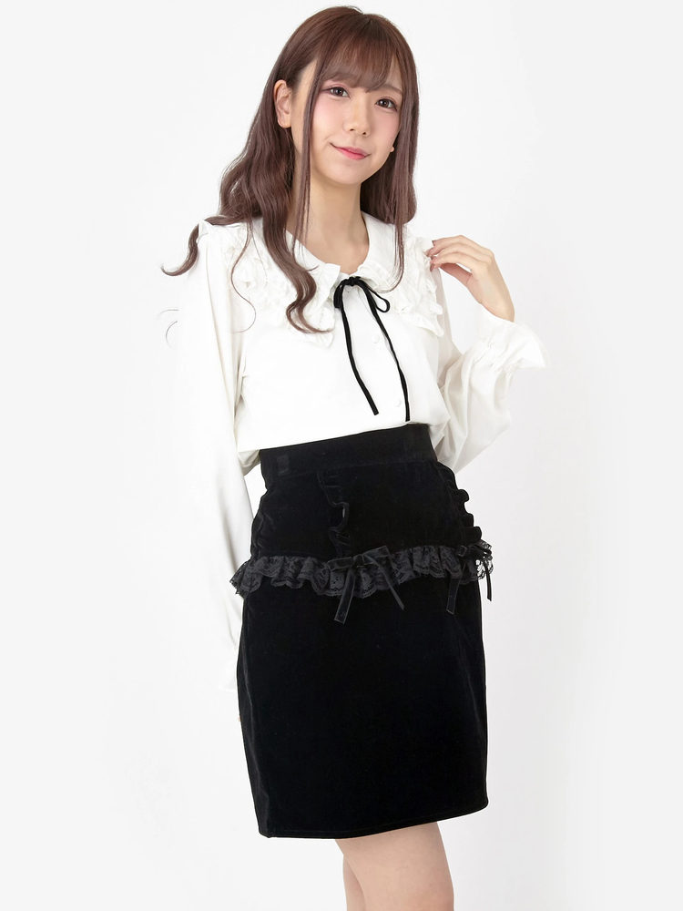 Maid Likeベロアタイトスカート - Ank Rouge(アンクルージュ)の