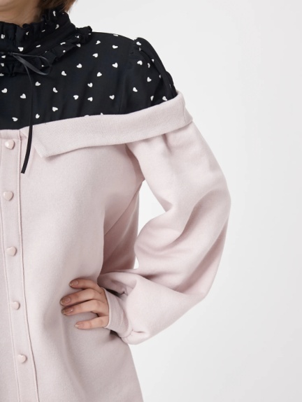 ハートドット切り替えワンピース Ank Rouge アンクルージュ のワンピース ファッション通販 Ailand アイランド